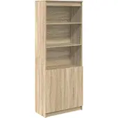 vidaXL Hoge kast 70x35x180 cm bewerkt hout sonoma eikenkleurig