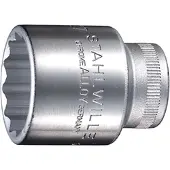 Stahlwille 50 A 19/32 03410035 Dubbel zeskant Dopsleutelinzetstuk 19/32 1/2 (12.5 mm)