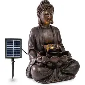 Blumfeldt Dharma zonne-energie fontein LED 48 x 72 x 41 cm (BxHxD) Polyresin