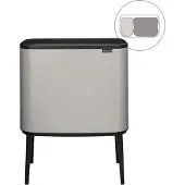 Brabantia Prullenbak Bo Touch Bin - 11 + 23 liter - Soft Grey
