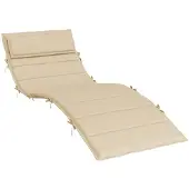 vidaXL Ligbedkussen 180x60x4 cm oxford stof beige