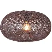 Good&Mojo Plafondlamp Arizona, dimbaar, rood, Woon-/ Eetkamer, Bamboe, plafondlamp hout