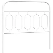 vidaXL Vervangend hoofdbord 107 cm metaal wit