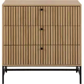 Ebuy24 Lamina Ladekast - 3 Lades - Eiken