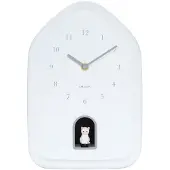 Karlsson Modern Kitty Wandklok | Ø29.1cm | Wit