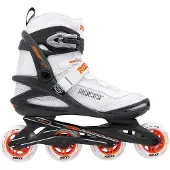 Roces Icon X 80 Skeelers - Inline Skates - Wit/Oranje - Maat 38