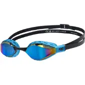 Arena Bril 'Air Sonic Mirror' blauw / azuur / mosterd / zwart