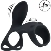 Levelz - Trillende Siliconen Cock en Ball Ring met Shaft Loop