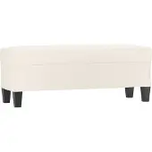 vidaXL Bankje 100x35x41 cm kunstleer crèmekleurig