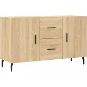 vidaXL Dressoir 100x36x60 cm bewerkt hout sonoma eikenkleurig