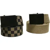 Urban Classics Check And Solid Belt 2 Units Groen S-M Man