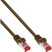 InLine 4043718114733, 25 meter, Cat6, S/FTP (S-STP), RJ-45, RJ-45, bruin