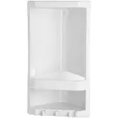 Gedy Junior Badkamerhoek 2-laags Caddy 189x385x139 mm, thermoplastisch/wit