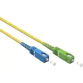 Goobay SC/UPC - SC/APC Simplex FTTH kabel | OS2 | geel | LSZH | 25 meter