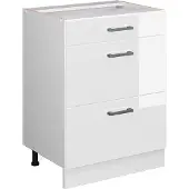 Vicco R-Line Keukenonderkast – 60 cm met laden, zonder werkblad Wit Hoogglans