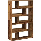 vidaXL Boekenkast 100x33x187,5 cm bewerkt hout oud houtkleurig