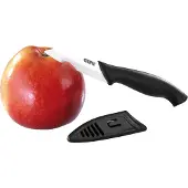 GEFU CERAMO Keramisch Mes – 18,5 cm – Voor Fruit en Groenten – Zwart/Wit