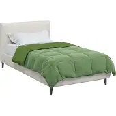 vidaXL Winter Duvet Gekwilt Groen 155 x 220 cm Microvezel