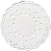 Duni - Onderzetters Rond Wit - 8-Laags 7,5 cm - 250 Stuks