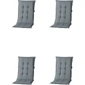 Madison Rugkussen hoog grijs Basic (4 stuks)