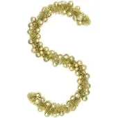 vidaXL Kerstbal Guirlande Goud 186 cm Polystyreen