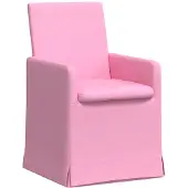 vidaXL Eetstoelen 2 st Stof Roze 57 x 68 x 94 cm