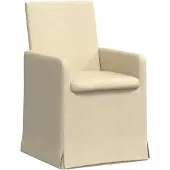 vidaXL Eetstoelen 2 st Stof Crèmekleurig 57 x 68 x 94 cm