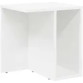 vidaXL Bijzettafel Wit 37 x 32 x 40 cm Bewerkt hout