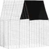 vidaXL Konijnenkooi zilver 200 x 100 x 210 cm Gegalvaniseerd staal