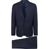 Suitable Kostuum Birds Eye Wol Donkerblauw | Blauw | Maat 58