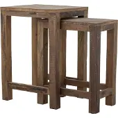 Creative Collection Galen bijzettafel bruin set van 2 stuks