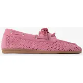 Sissy-Boy Roze Opengewerkte Suéde Bootschoenen | Maat: 39