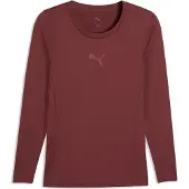 Puma teamLIGA26 basislaag lang袖 T-shirt, rood, maat M, heren