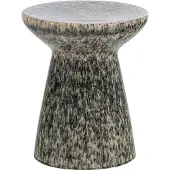 Vtwonen Fleck Bijzettafel Ø35x45 cm - Keramiek - Donkergrijs Melange