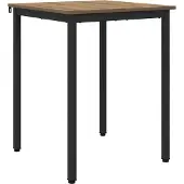 vidaXL Eettafels 60 x 60 x 75 cm Bewerkt hout Artisanaal eiken