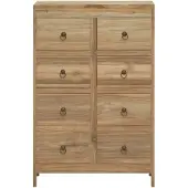 vidaXL Ladekast 55x30x90 cm massief teakhout