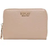 Replay portemonnee Zip Around Wallet Tannin Lichtbruin
