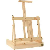 vidaXL Tafelezel met lade 41,5x37x12 cm massief grenenhout