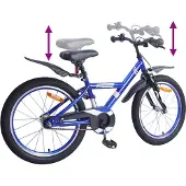 vidaXL Kinderfiets 18 Inch voor 5-7 jaar oud Donkerblauw