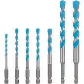 Bosch Accesorios Expert Wandboor Hex-9 4-12 Mm 7 Eenheden