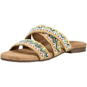 Lazamani Slippers Dames Multi Leer Maat 37