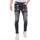 Local Fanatic Distressed jeans stonewash slim fit
