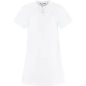Hanssop Meisjes Nachthemd Wit met smock details en Dots -116