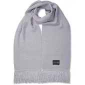 Falke Basic Label Big sneldrogend warm wol wintersjaal unisex grijs - maat ONESIZE