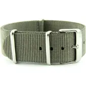 Kaiser Premium Grey Nato strap 22mm - Horlogeband Grijs