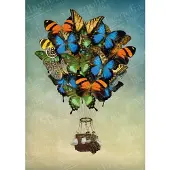 Magnolia legpuzzel Butterfly Balloon - 1000 stukjes kleurrijk speelgoed.