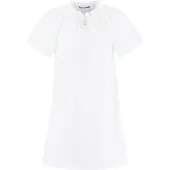 Hanssop Meisjes Nachthemd Wit met smock details en Dots -140