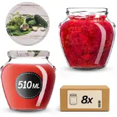 Kadax Amphora Pot Ø82 510ml + Deksel Ø82 Komkommer