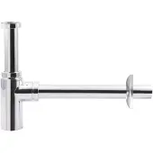 Aqualine Wastafelsifon 5/4", afvoer 32mm, rond, chroom