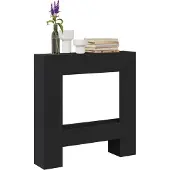 vidaXL Haardombouw 81x18x82 cm bewerkt hout zwart